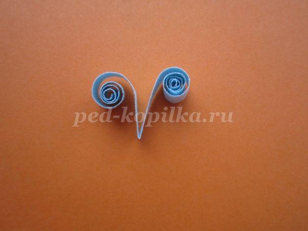 ​Новогодняя открытка в технике квиллинга: часть 2