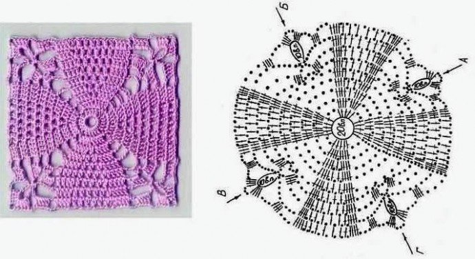 Изящные мотивы крючком