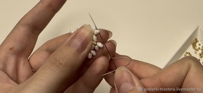 Комплект украшений из бисера twin с двумя отверстиями