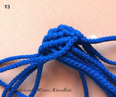 Плетём шарик в технике макраме