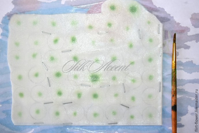 Делаем веночек из шелка для ромашковой свадьбы: часть 2