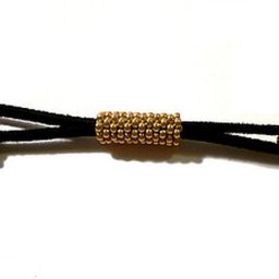 Замочек из бисера с возможностью регулировки длины шнура