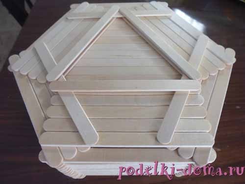 Шкатулка из палочек от мороженного Шкатулка из палочек от мороженного