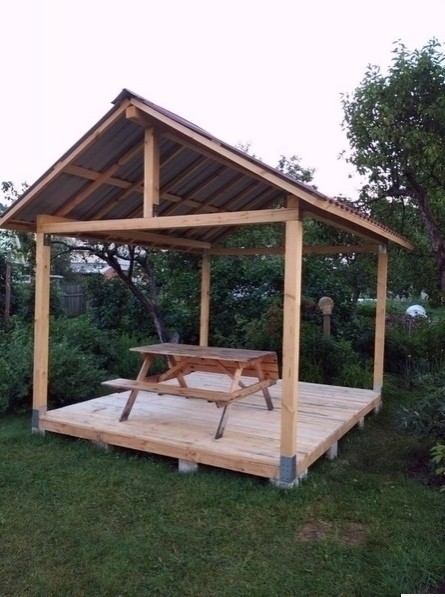 ​Деревянная беседка своими руками
