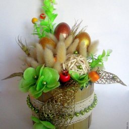 Мастерим корзинку для цветочной композиции