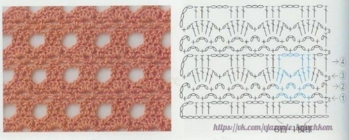 Множество интересных узоров крючком
