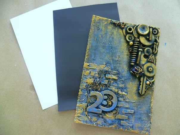 Делаем открытку-магнит к 23 февраля из того, что есть под рукой