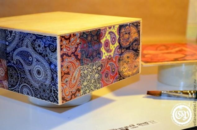 ​Коробка для чая превращается в восточную шкатулку: мастер-класс, часть 2