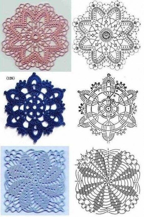 Красивые мотивы крючком Красивые мотивы крючком