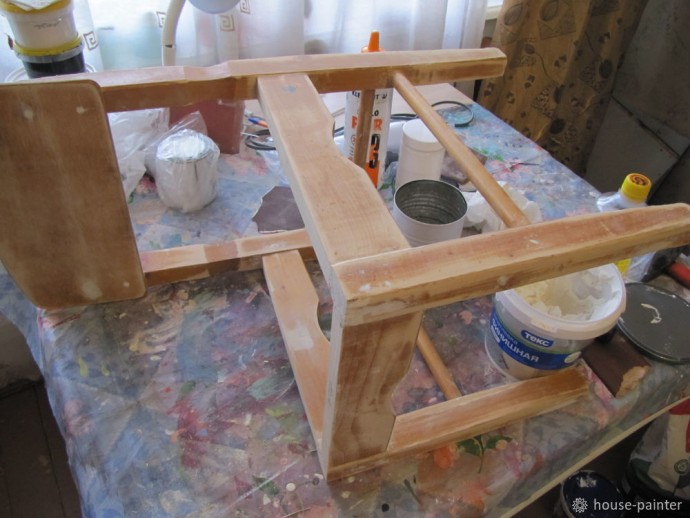 Мастерим необычный детский стульчик-развивалку