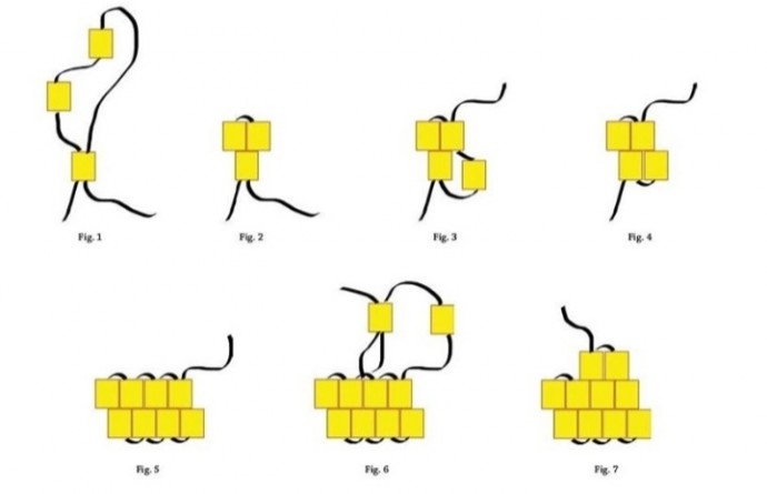 Пуансеттия из бисера