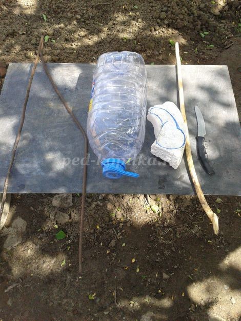 ​Аист из пластиковых бутылок: мастер-класс, часть 1