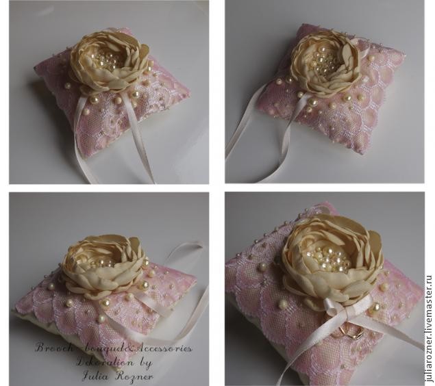 Изготовление подушечки для колец