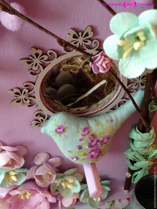 Делаем декоративный скворечник с гнездом и птичкой: часть 3 Делаем декоративный скворечник с гнездом и птичкой: часть 3