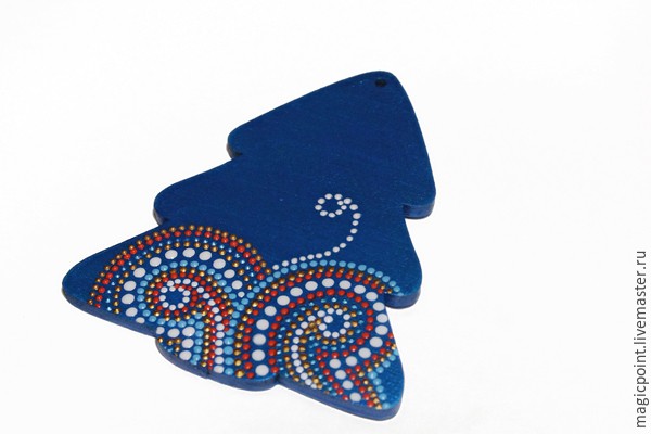 Мастер-класс по точечной росписи новогодних подвесок: часть 3