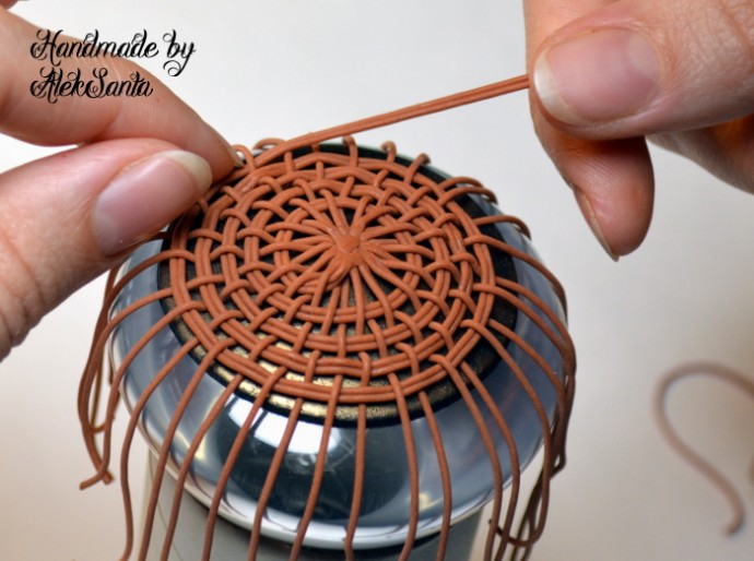 Круговое плетение из полимерной глины: часть 3