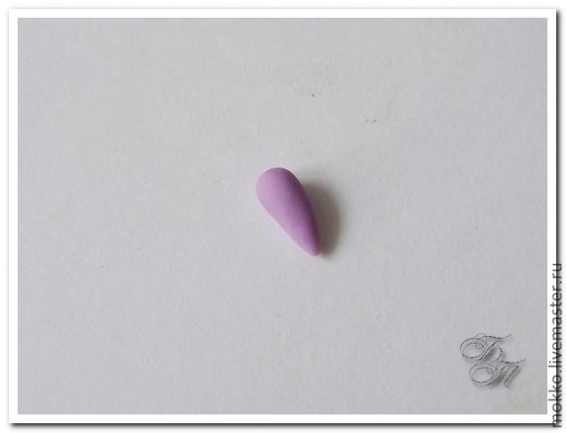 Лепим веточки лаванды из полимерной глины без использования молдов: часть 1