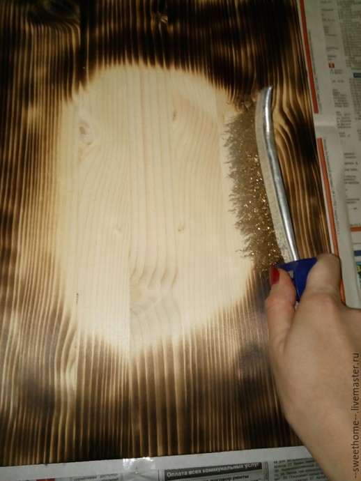 Мастер-класс о том, как вживить лазерную распечатку на брашированную поверхность: часть 1