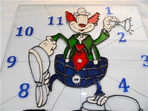 ​Создаем часы "Веселый клоун": часть 3