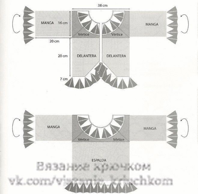 Ажурное болеро