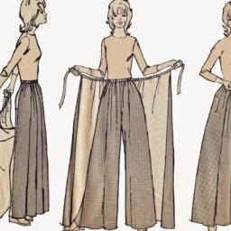 Брюки на завязках