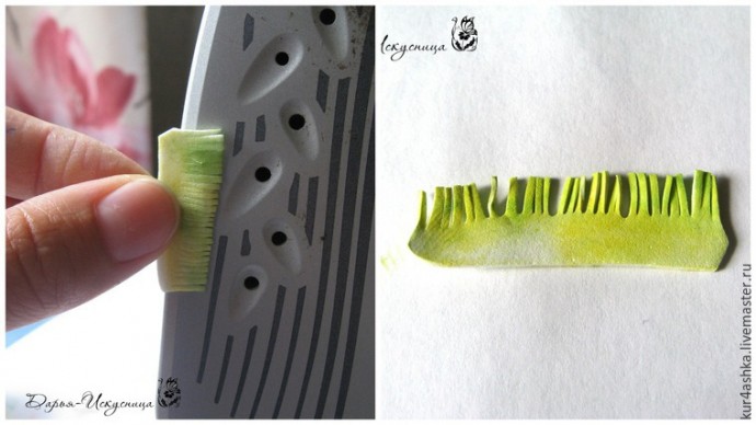 Декорируем свечу для семейного очага с цветами из фоамирана: часть 2