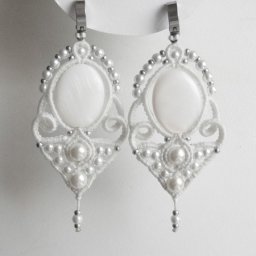 Создаем свадебные серьги в технике микромакраме: часть 1