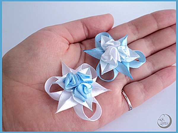 Крошечные розочки из атласных лент: часть 2 Крошечные розочки из атласных лент: часть 2