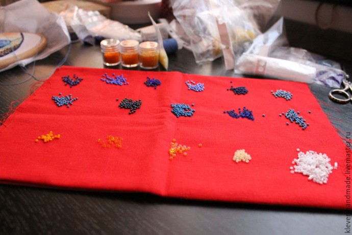 ​Создаем колье из бисера "Звездная Ночь": часть 3