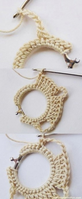 Вяжем крючком сережки Вяжем крючком сережки