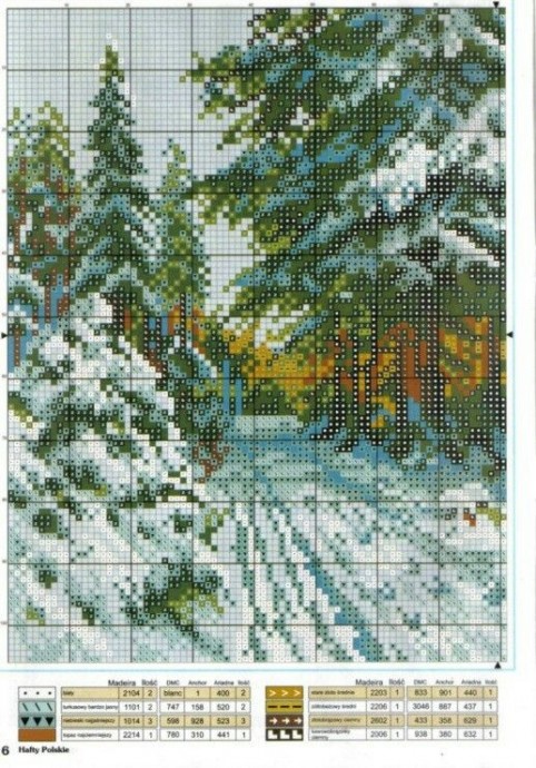 Вышиваем зимние пейзажи: часть 3