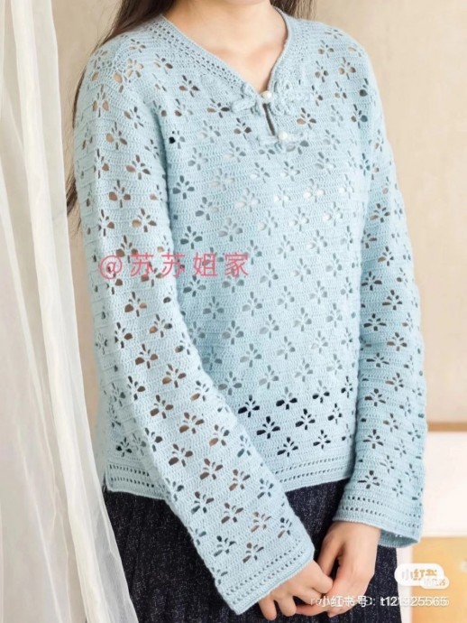 ​Джемпер крючком