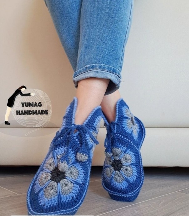 Домашние тапочки из мотивов Домашние тапочки из мотивов