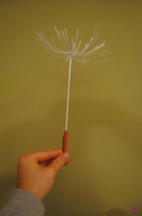 Интересный способ создания одуванчика