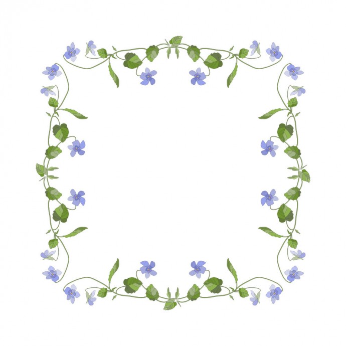 ​Узоры из фиалок