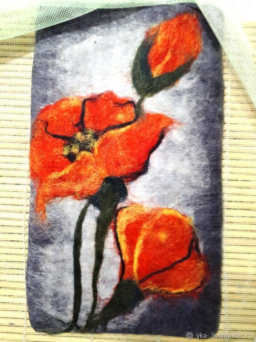 Создаем чехол для телефона методом мокрого валяния Создаем чехол для телефона методом мокрого валяния