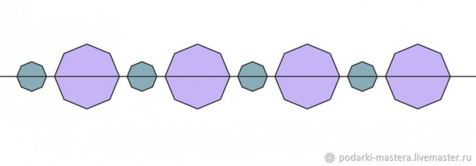 ​Новогодний шар с оплетёнными бисером кристаллами риволи: часть 4
