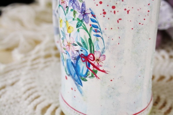 ​Преображаем пивную кружку в чудесную вазочку: часть 2