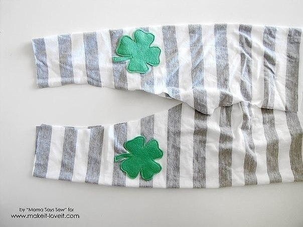 Шьем детские леггинсы с аппликацией