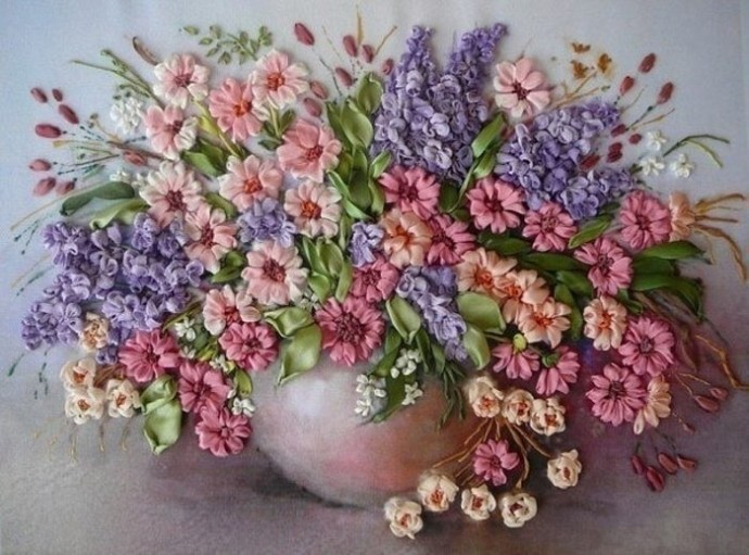 Вышивка лентами: идеи для вдохновения Вышивка лентами: идеи для вдохновения