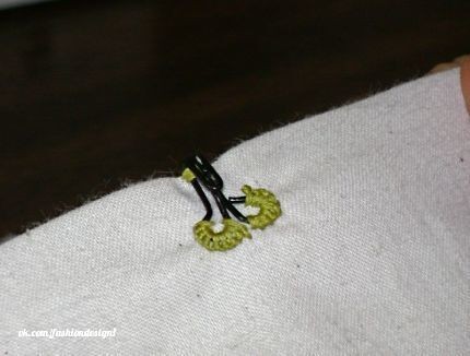 Как правильно пришить крючок