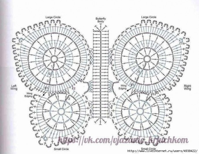 Коврик "Бабочка"