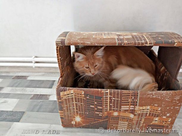 Делаем домик для кошки Делаем домик для кошки