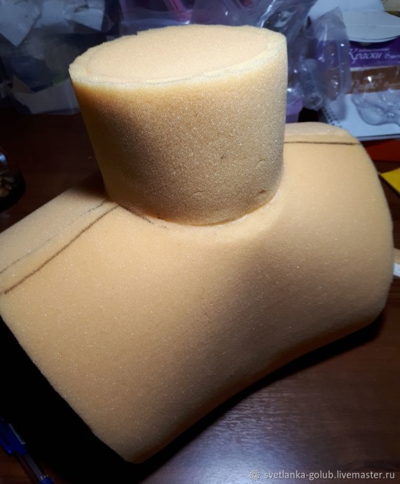 Как сделать манекен-бюст для украшений: часть 3