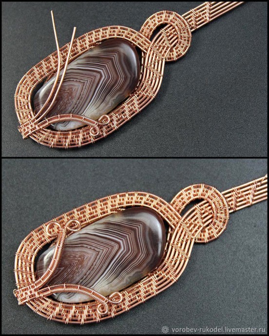 Кулон из медной проволоки Кулон из медной проволоки