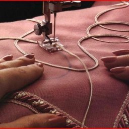 Как пристрочить тесьму