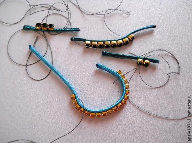 ​Мастер-класс по созданию сутажного кулона "Весенний букетик": часть 5