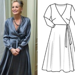 Моделирование платья с запахом