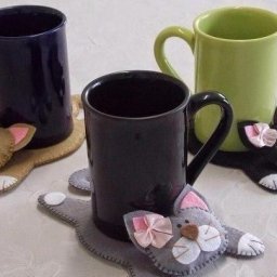 Подставки под кружки - зверушки