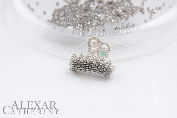 ​Колье "Бегущая по волнам": часть 2